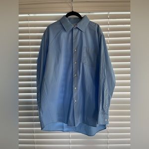 NWOT Mens saddlebred XL blue button down